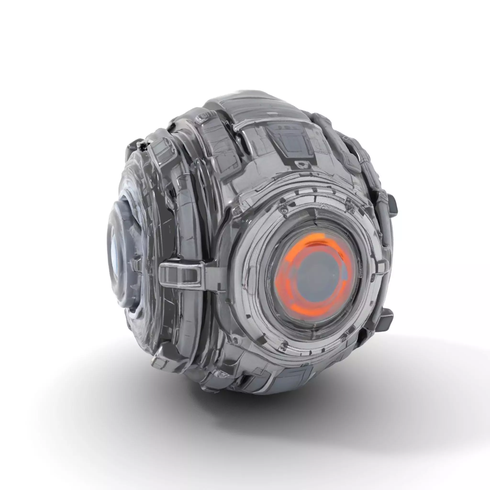 Futuristic Mechanical Sphere Model Pack Low-poly 3D model_0