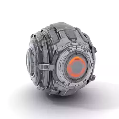Futuristic Mechanical Sphere Model Pack Low-poly 3D model