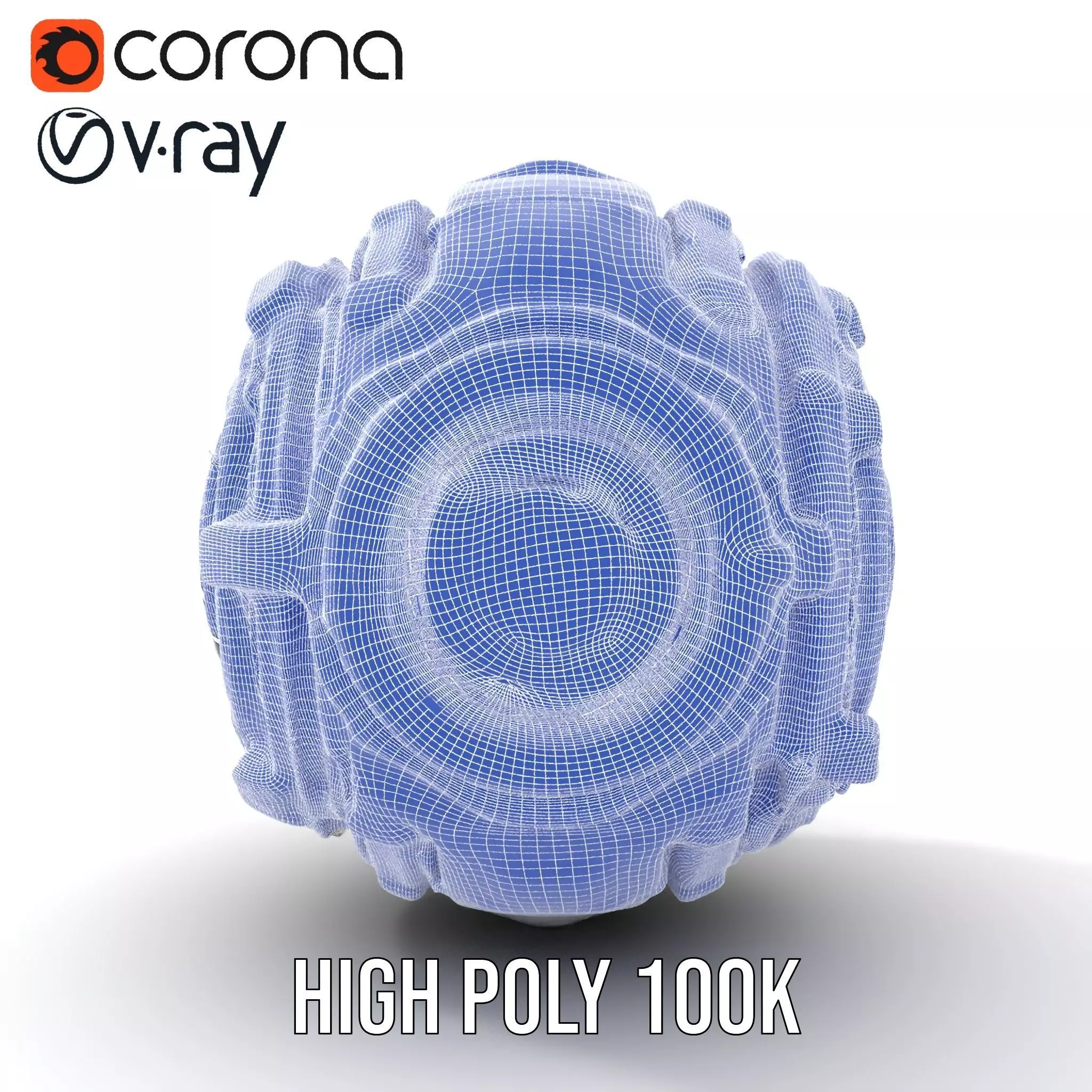 Futuristic Mechanical Sphere Model Pack Low-poly 3D model_33