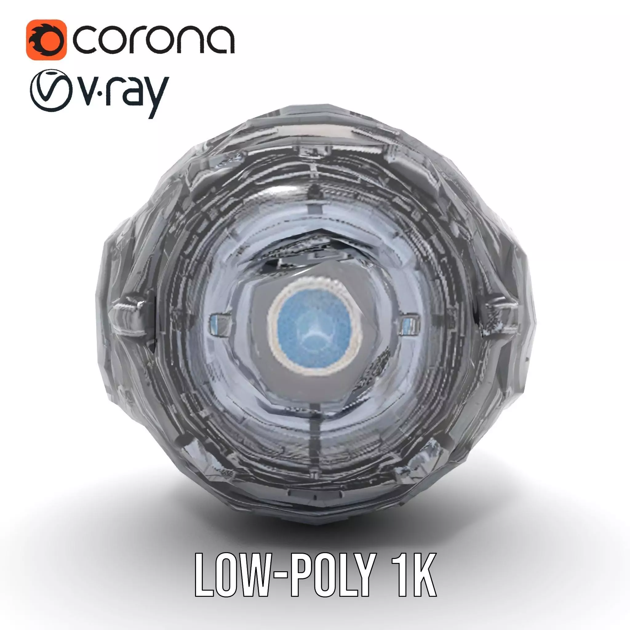 Futuristic Mechanical Sphere Model Pack Low-poly 3D model_24