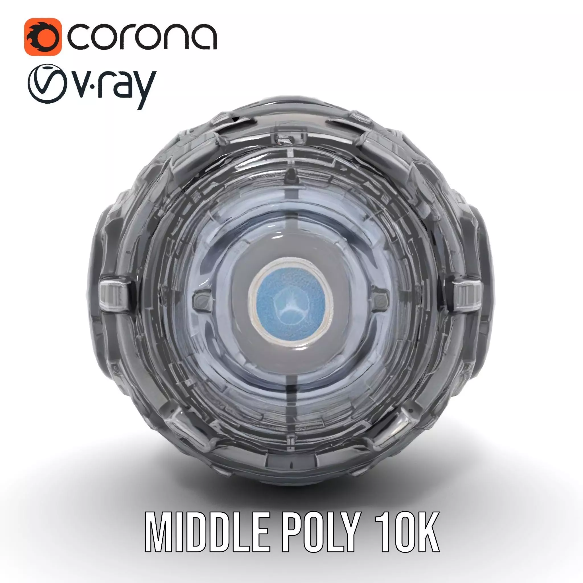 Futuristic Mechanical Sphere Model Pack Low-poly 3D model_6