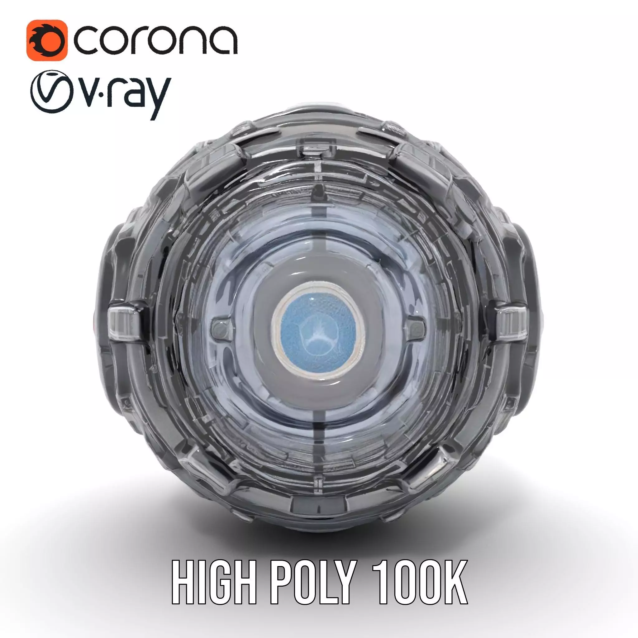 Futuristic Mechanical Sphere Model Pack Low-poly 3D model_14