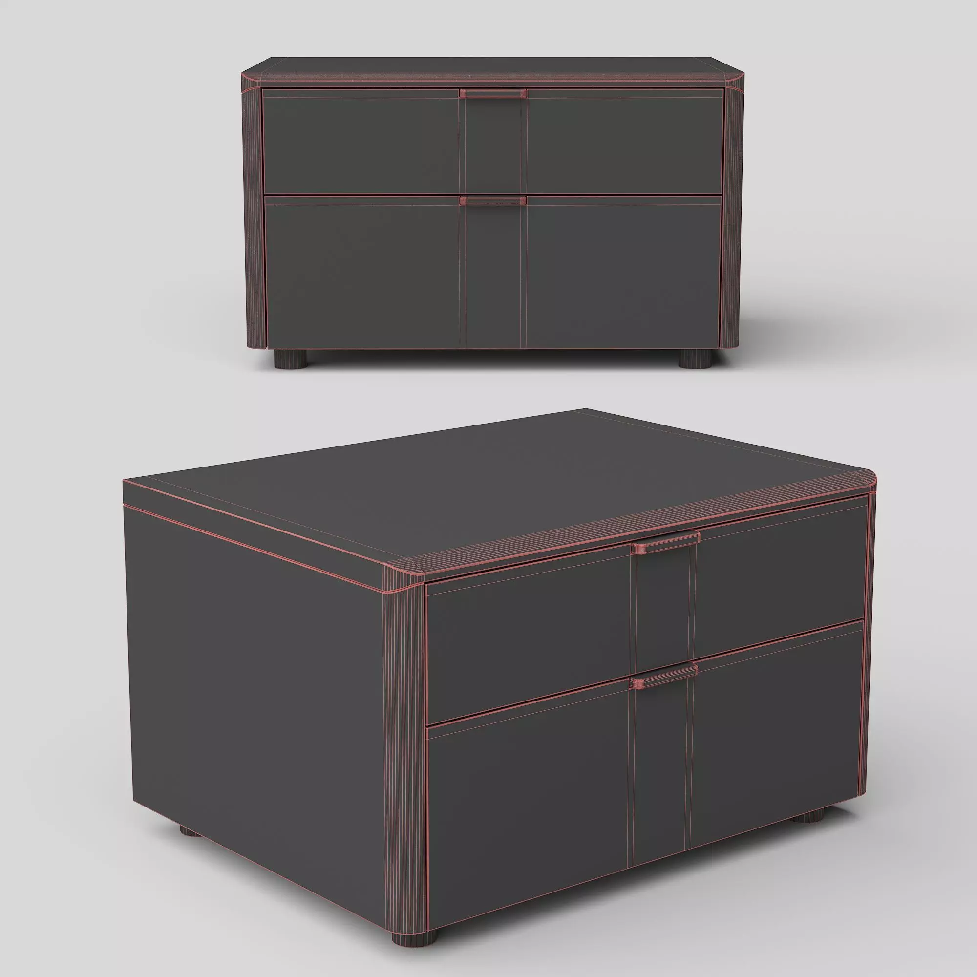 Dayana Bedside Table 3D model_2