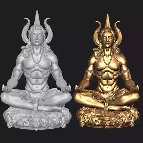 Shiva Meditation Idol 3d Print STL