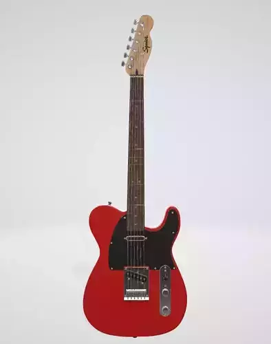Squier Sonic Telecaster Laurel Fingerboard Electric Guitar Low-poly 3D model