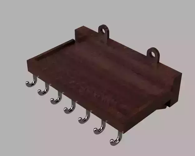 Minimalist Wall Mounted Shelf with Hooks