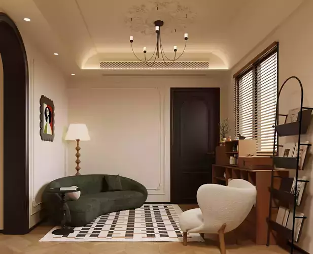 Luxury living room dining room interior scenes 25