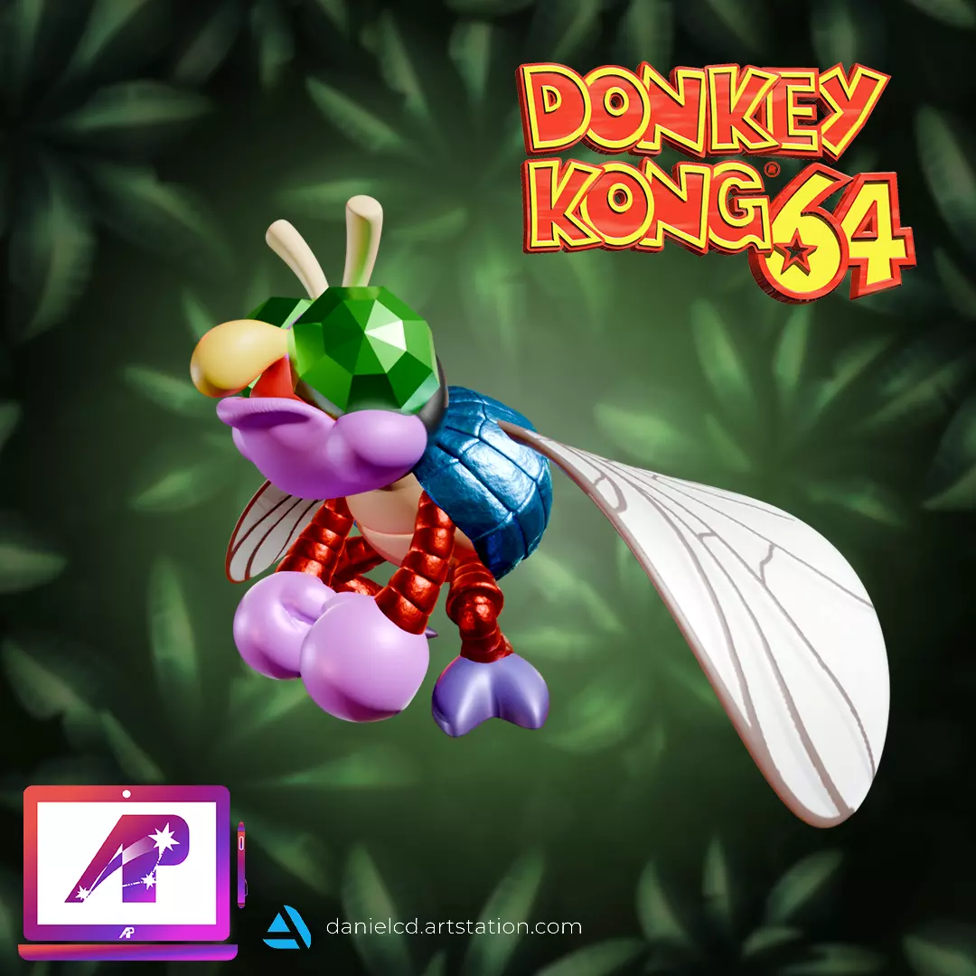 Donkey Kong 64 Mecha Zinger 2 versions 3D print model_3