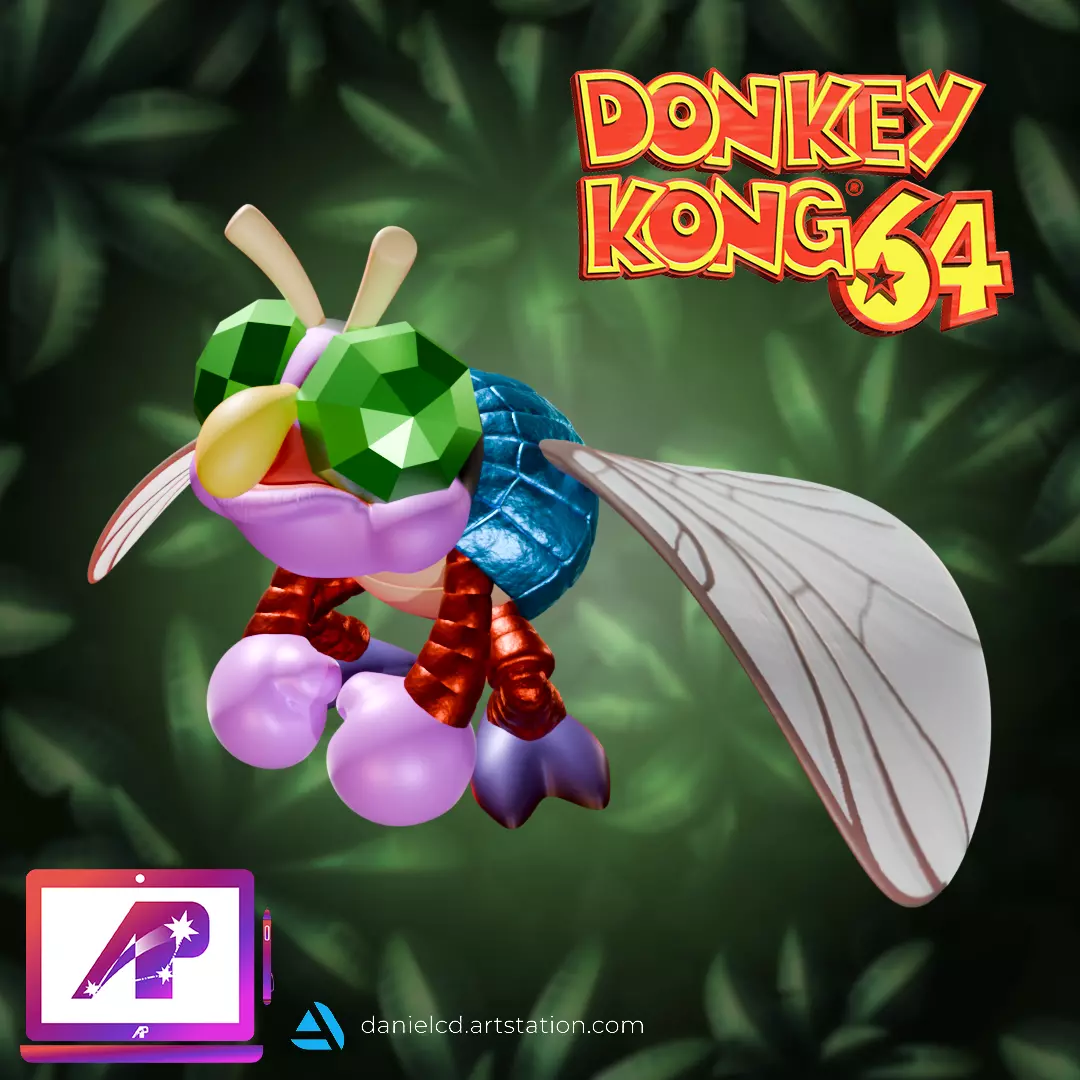 Donkey Kong 64 Mecha Zinger 2 versions 3D print model_1