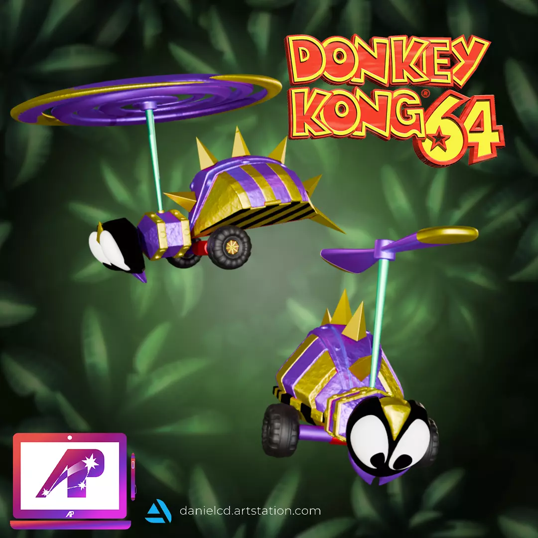 Donkey Kong 64 Mecha Zinger 2 versions 3D print model_2