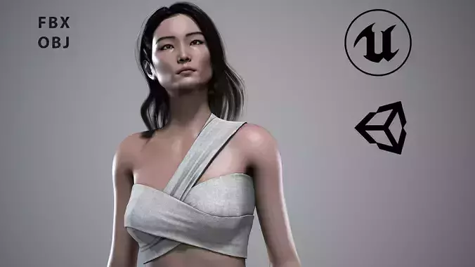 Asian Fantasy Women Game Ready