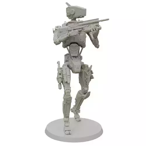 Zr Mk II Tactical Robot STL 3D Printable SciFi Model 3D print model