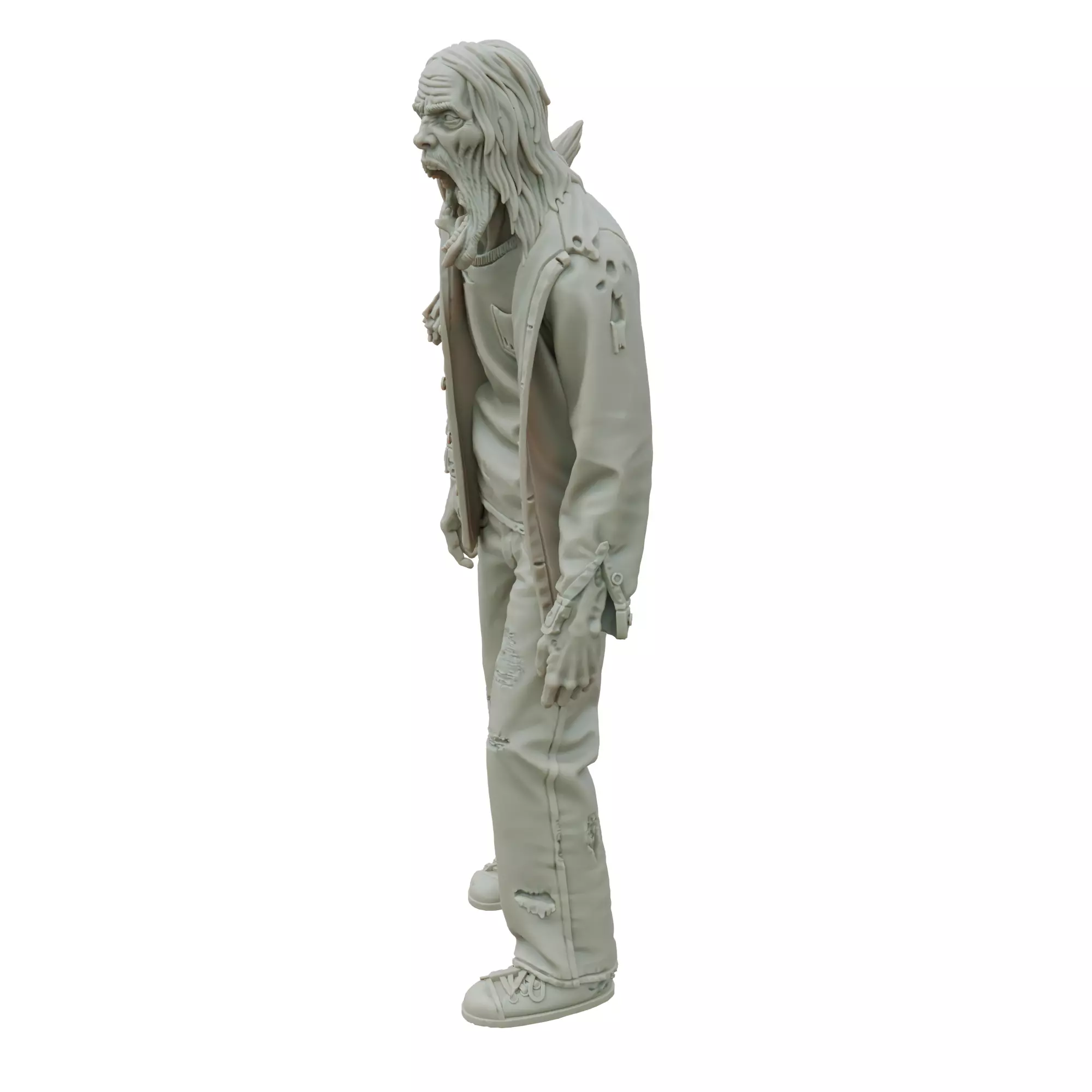 Walker Zombie STL 3D Printable Undead Horror Figure 3D print model_2