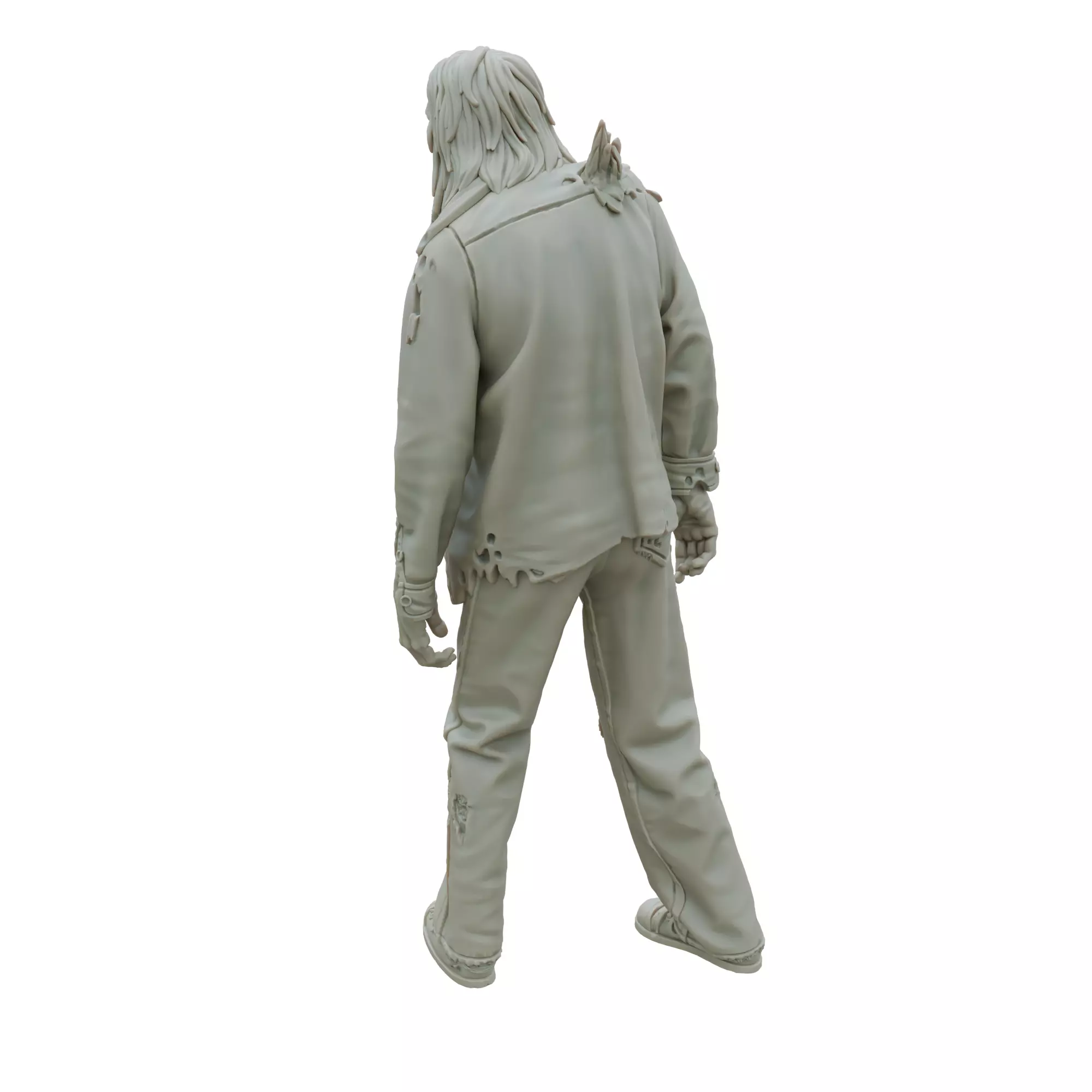 Walker Zombie STL 3D Printable Undead Horror Figure 3D print model_1