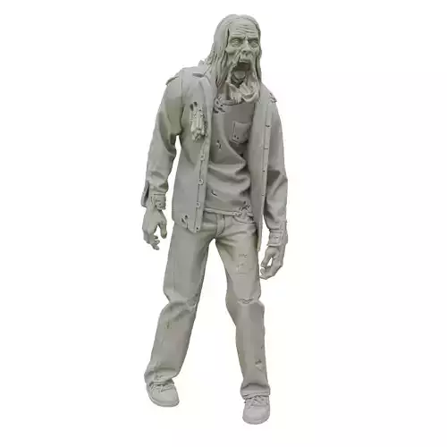 Walker Zombie STL 3D Printable Undead Horror Figure