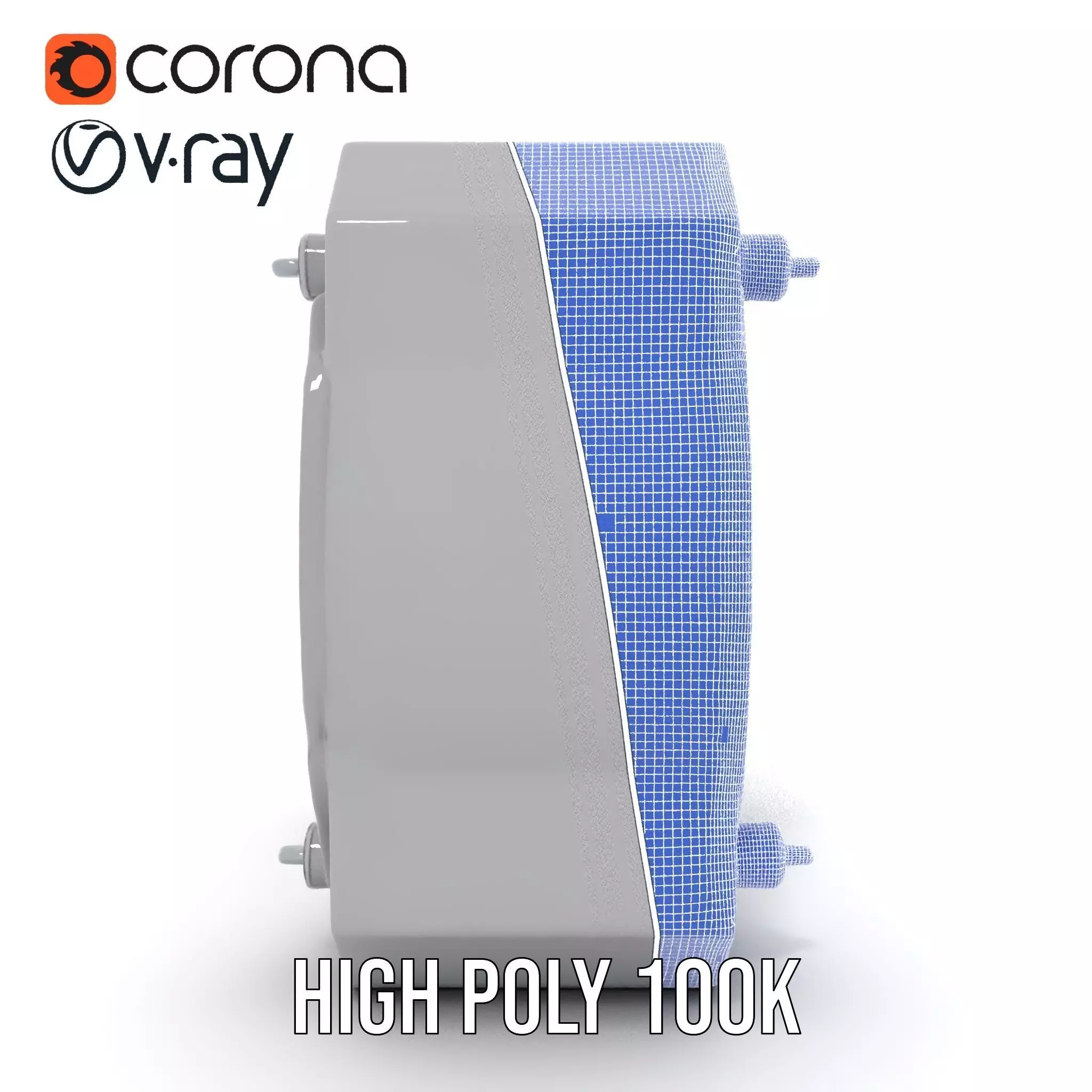 Futuristic Portal Ring Model Pack with LED Lights Low-poly 3D model_34