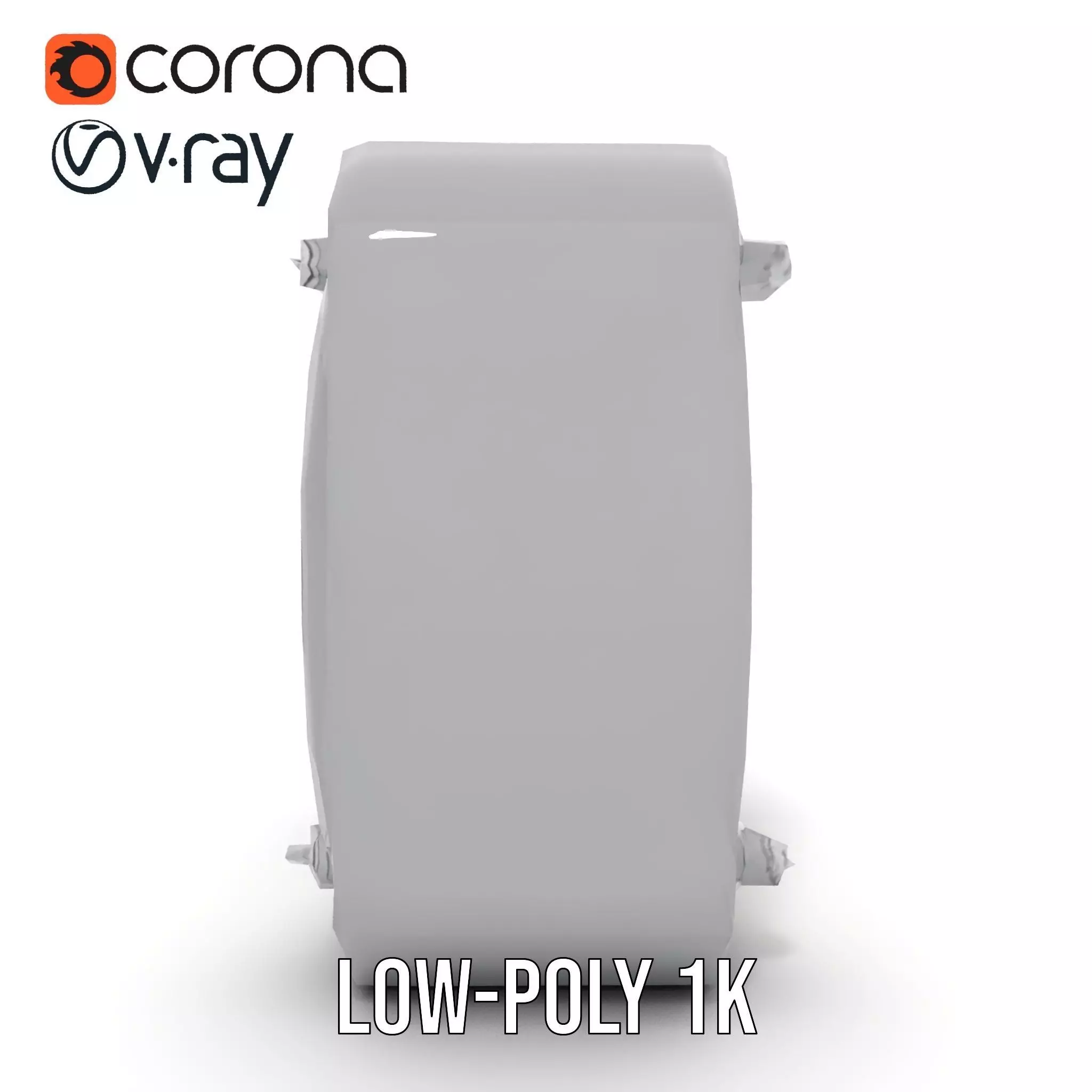 Futuristic Portal Ring Model Pack with LED Lights Low-poly 3D model_19