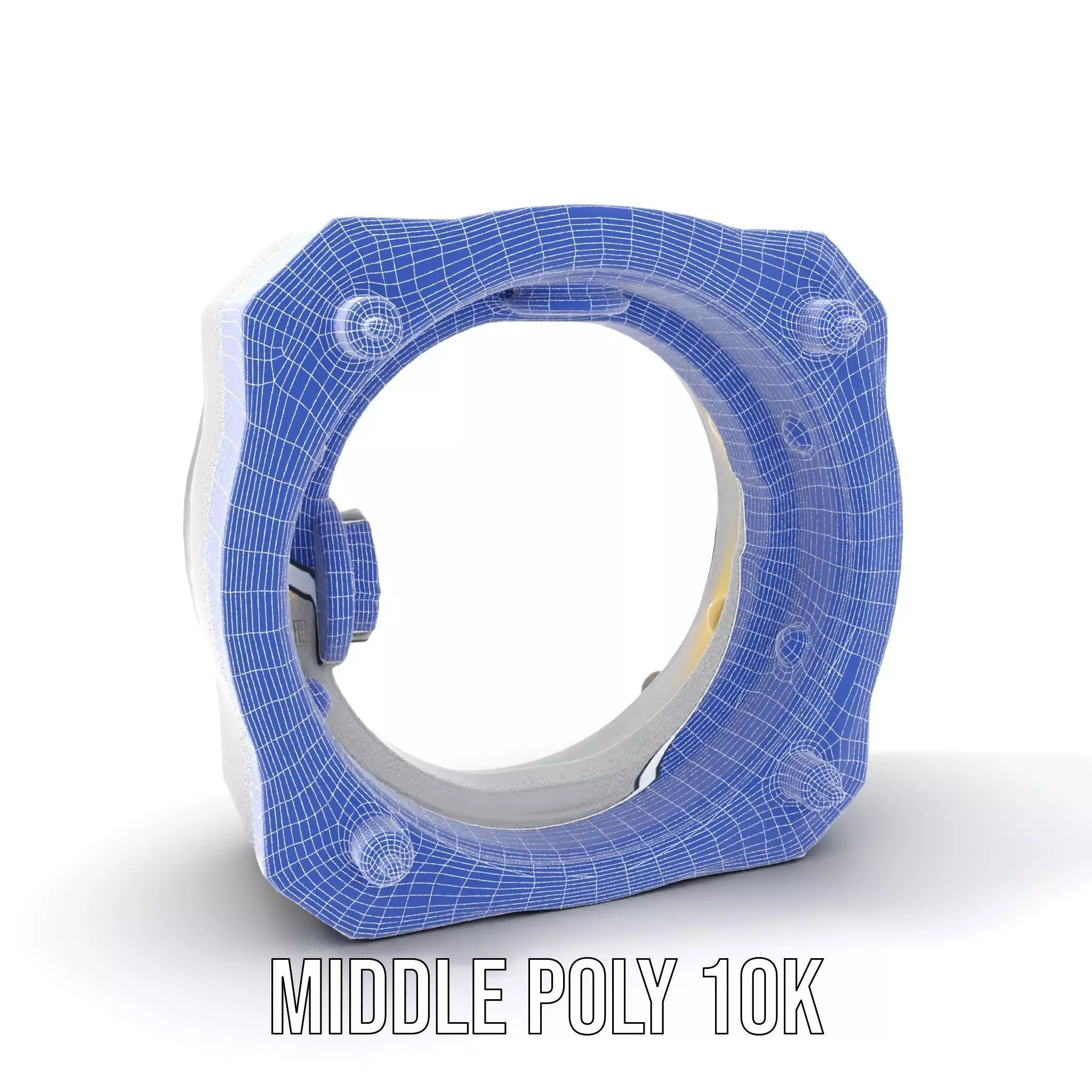 Futuristic Portal Ring Model Pack with LED Lights Low-poly 3D model_18