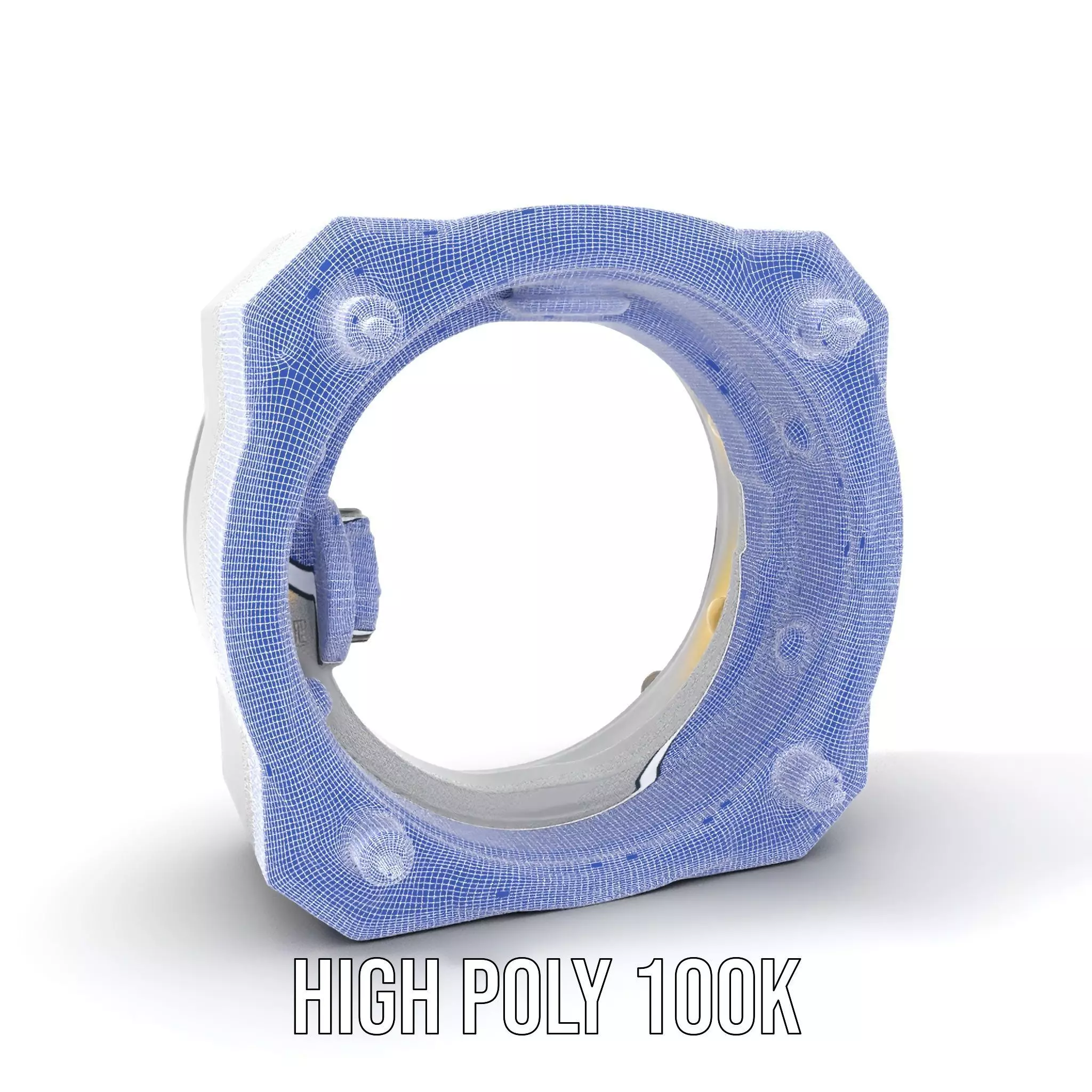 Futuristic Portal Ring Model Pack with LED Lights Low-poly 3D model_4