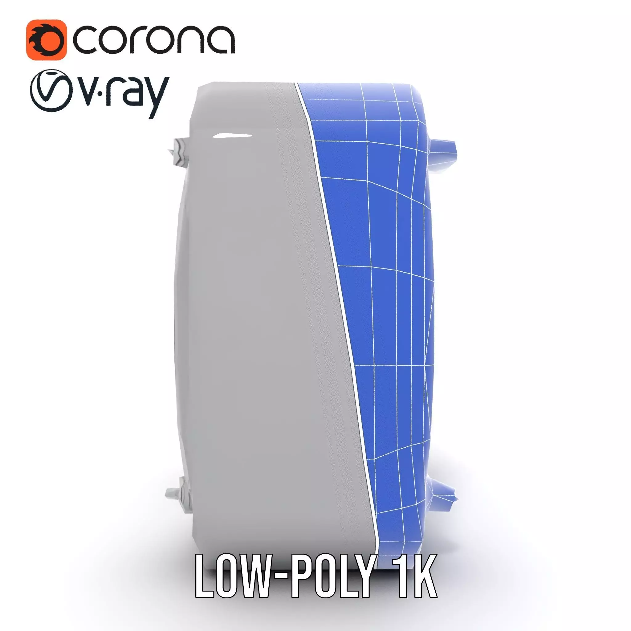 Futuristic Portal Ring Model Pack with LED Lights Low-poly 3D model_14