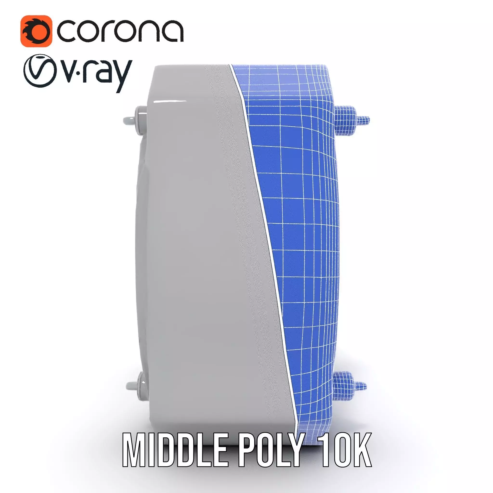 Futuristic Portal Ring Model Pack with LED Lights Low-poly 3D model_27