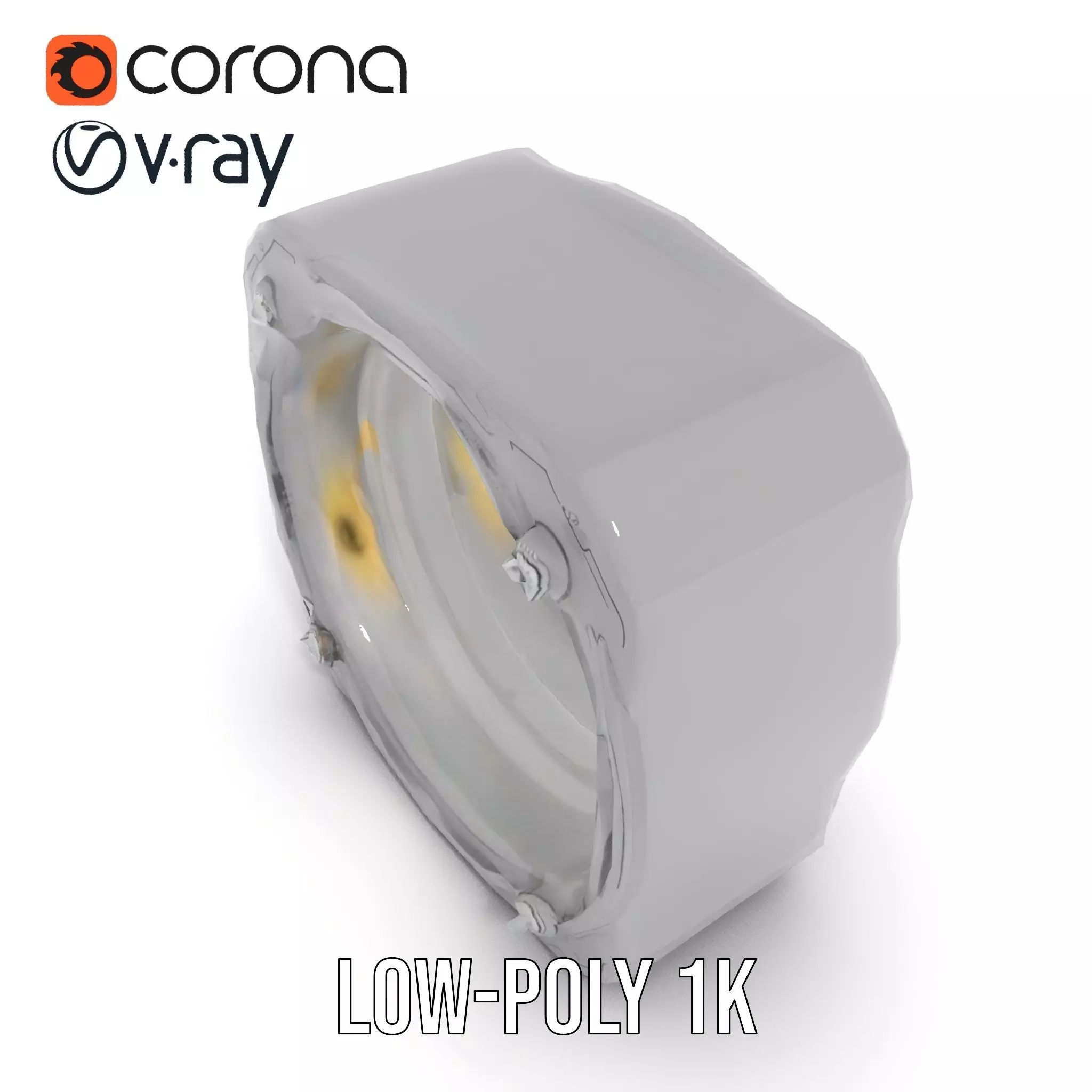 Futuristic Portal Ring Model Pack with LED Lights Low-poly 3D model_22
