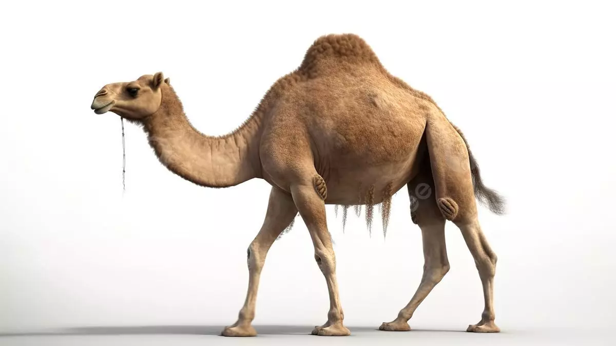 Dromedary Camel 3D Model with PBR Textures 3D model_4