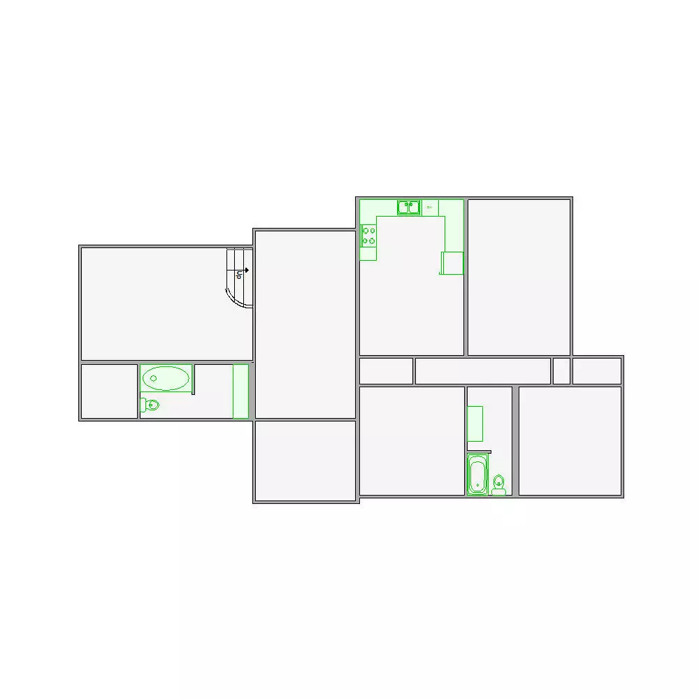 Simple Interior Sketch - 1501-2000 SF - Xactimate - Matterport 3D model_29