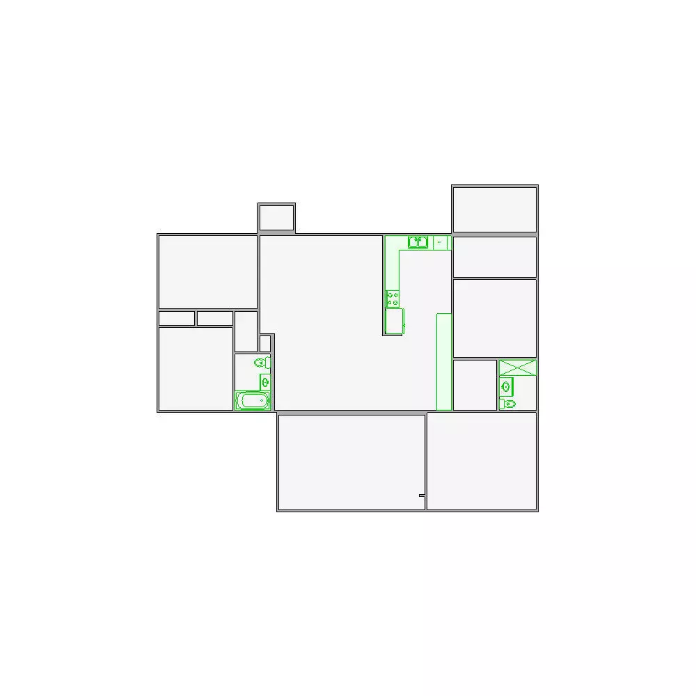Simple Interior Sketch - 1501-2000 SF - Xactimate - Matterport 3D model_13