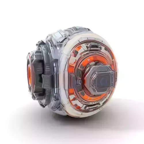 Futuristic Spherical Machine Core Model Pack