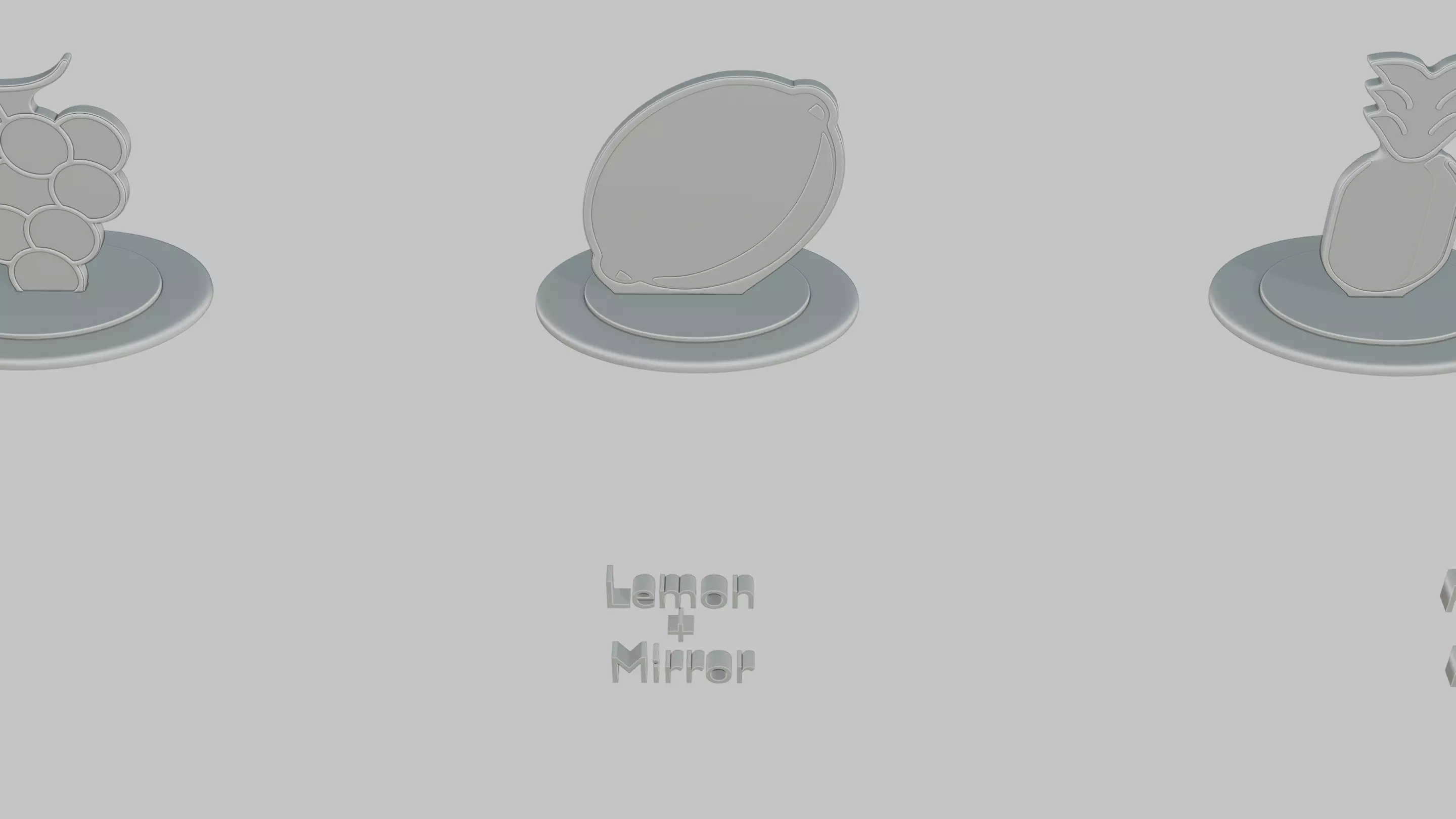 Fruits Mini Pack Emoji Statues 3D print model_2