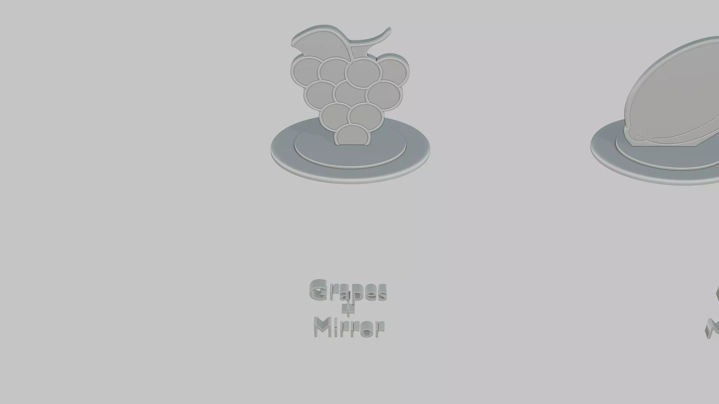 Fruits Mini Pack Emoji Statues 3D print model_1