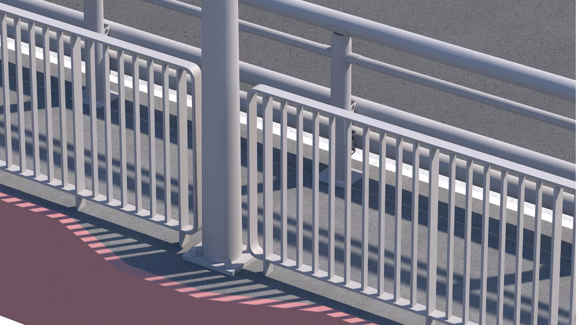 Bridge span suspension structure construction kit 3D model_10