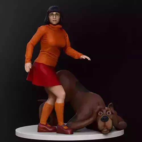 Velma and Scooby-Doo 3D print model