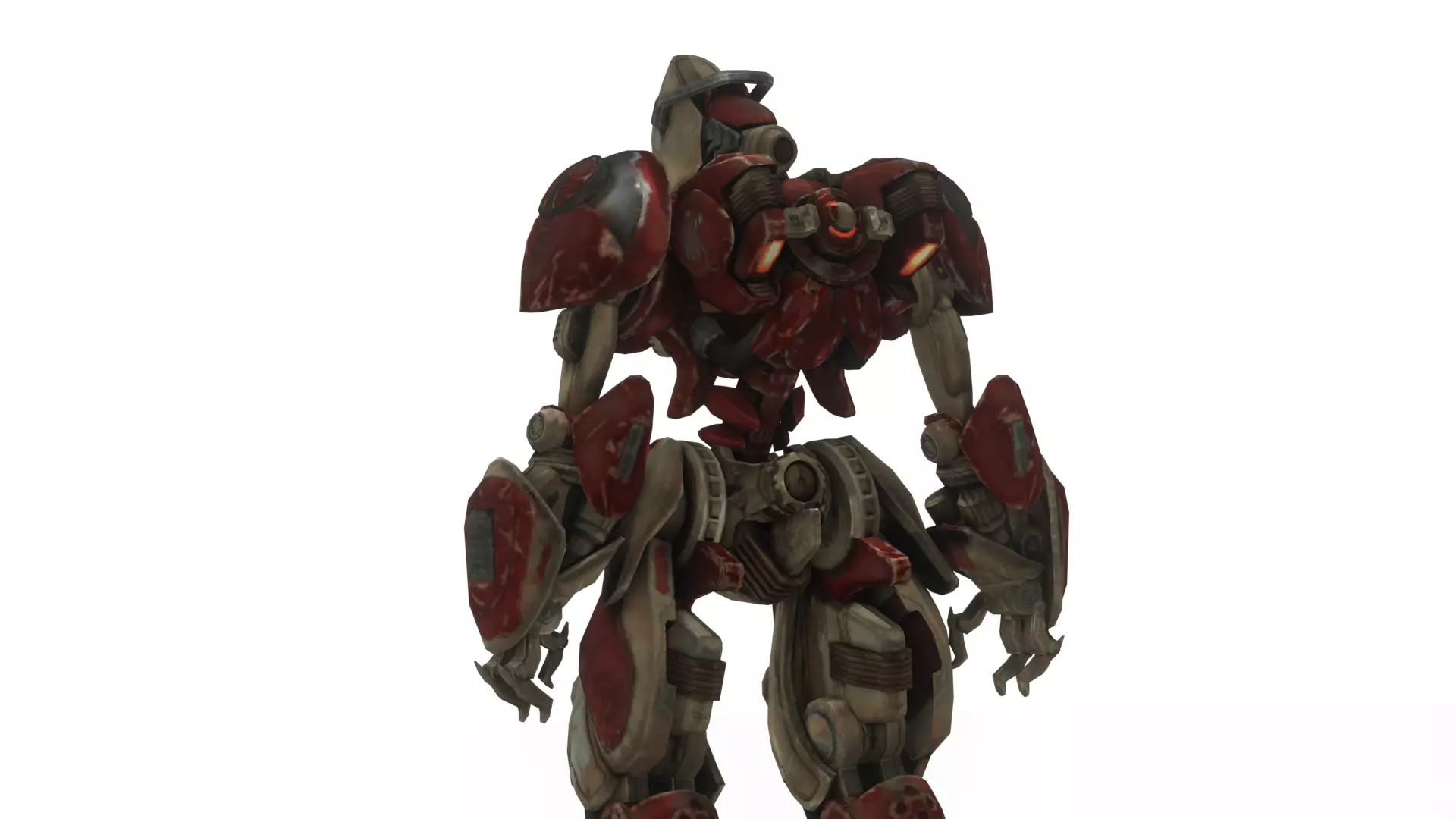 Robotic Soldier Delta  Tactical Recon Droid 3D Model Low-poly 3D model_2