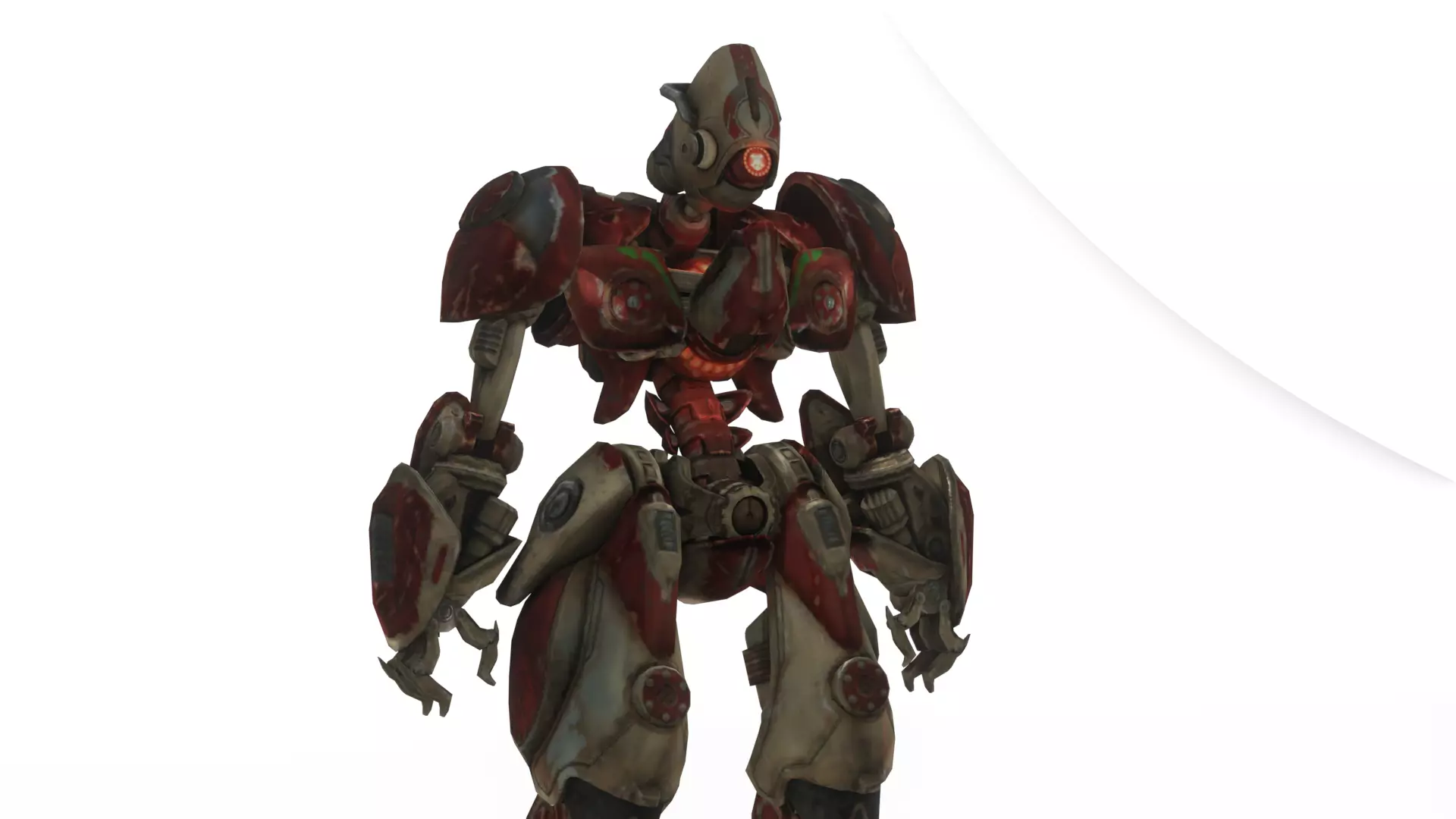 Robotic Soldier Delta  Tactical Recon Droid 3D Model Low-poly 3D model_0