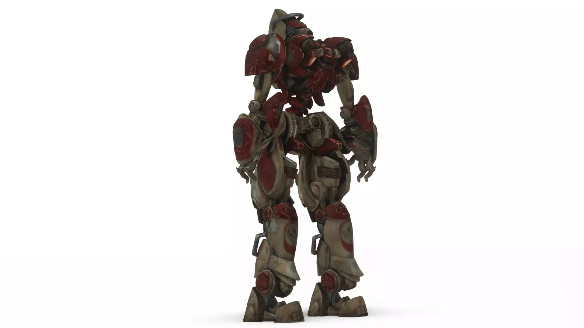 Robotic Soldier Delta  Tactical Recon Droid 3D Model Low-poly 3D model_7