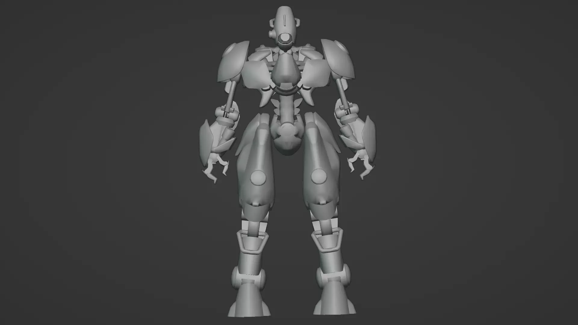 Robotic Soldier Delta  Tactical Recon Droid 3D Model Low-poly 3D model_16