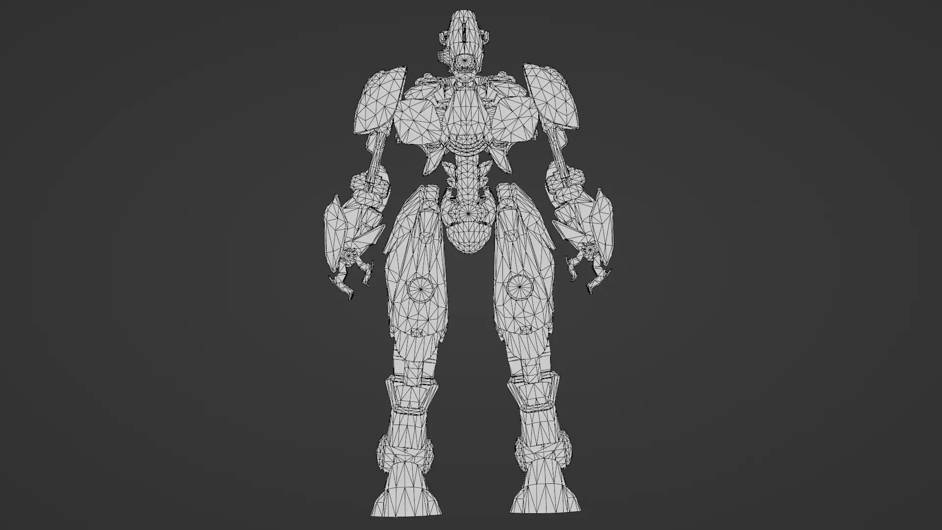 Robotic Soldier Delta  Tactical Recon Droid 3D Model Low-poly 3D model_28