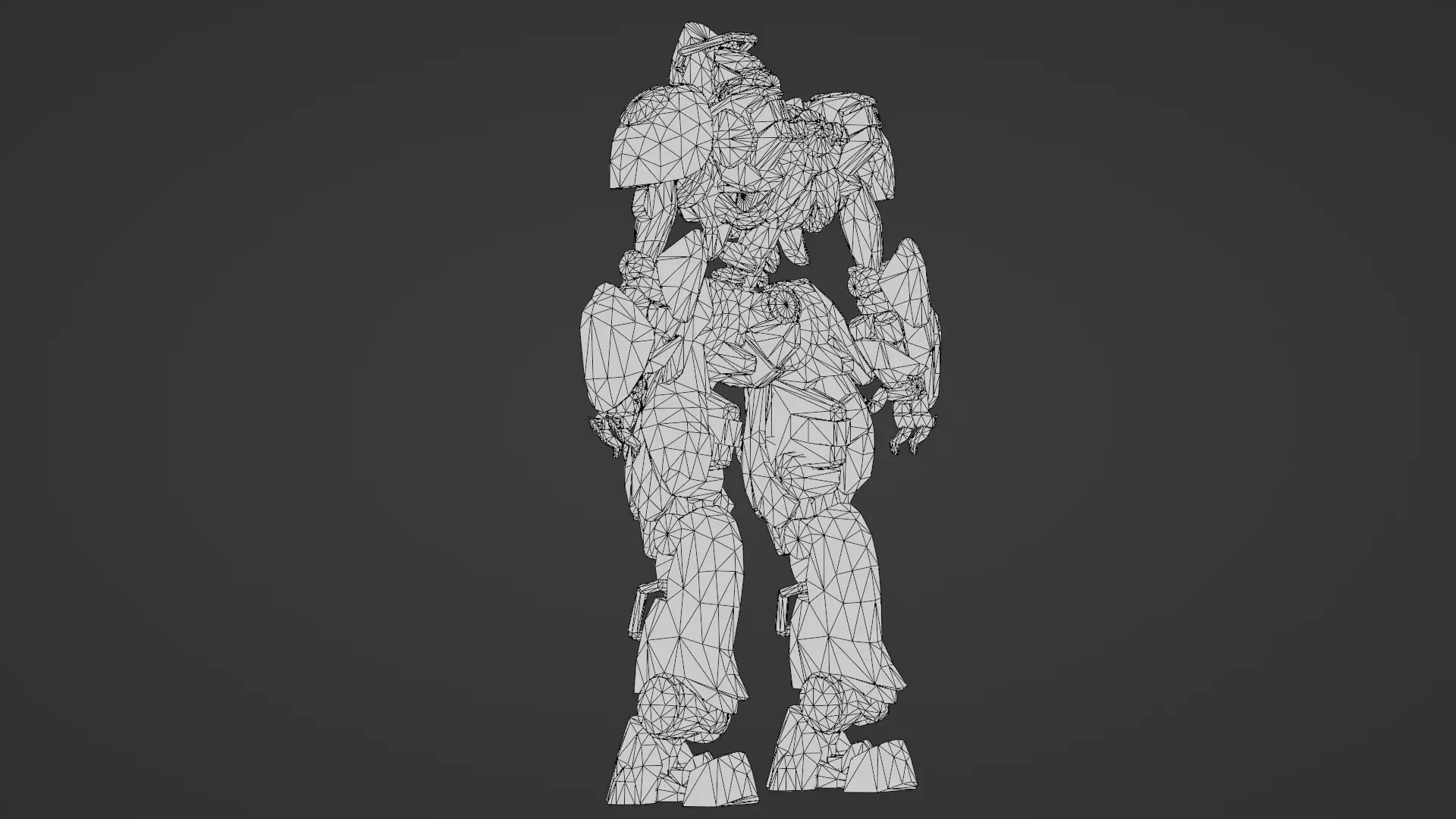 Robotic Soldier Delta  Tactical Recon Droid 3D Model Low-poly 3D model_30