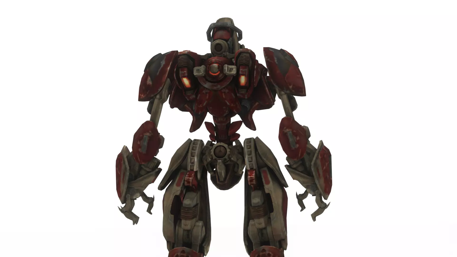 Robotic Soldier Delta  Tactical Recon Droid 3D Model Low-poly 3D model_3