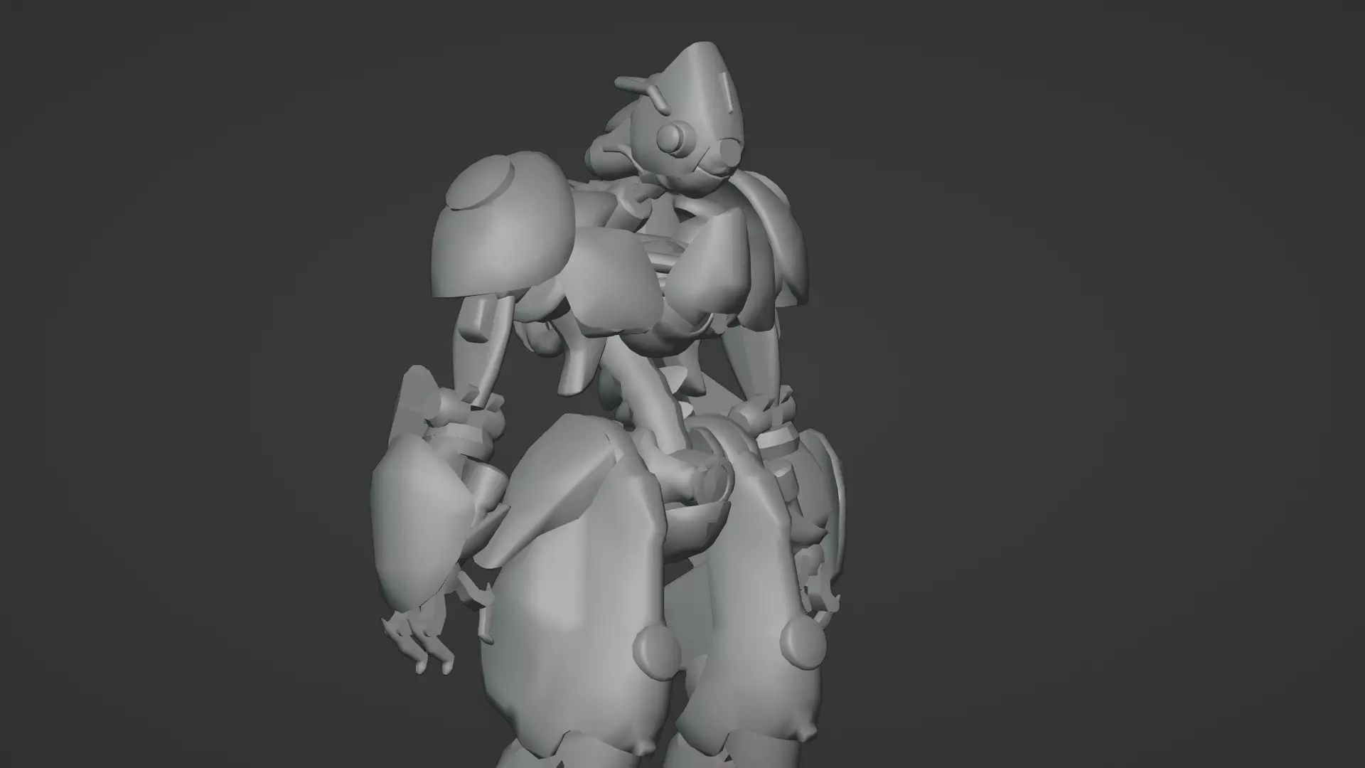 Robotic Soldier Delta  Tactical Recon Droid 3D Model Low-poly 3D model_12