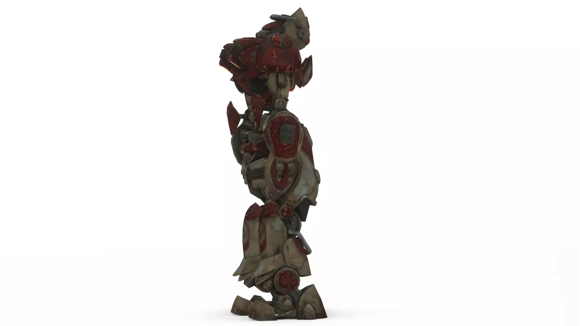 Robotic Soldier Delta  Tactical Recon Droid 3D Model Low-poly 3D model_9