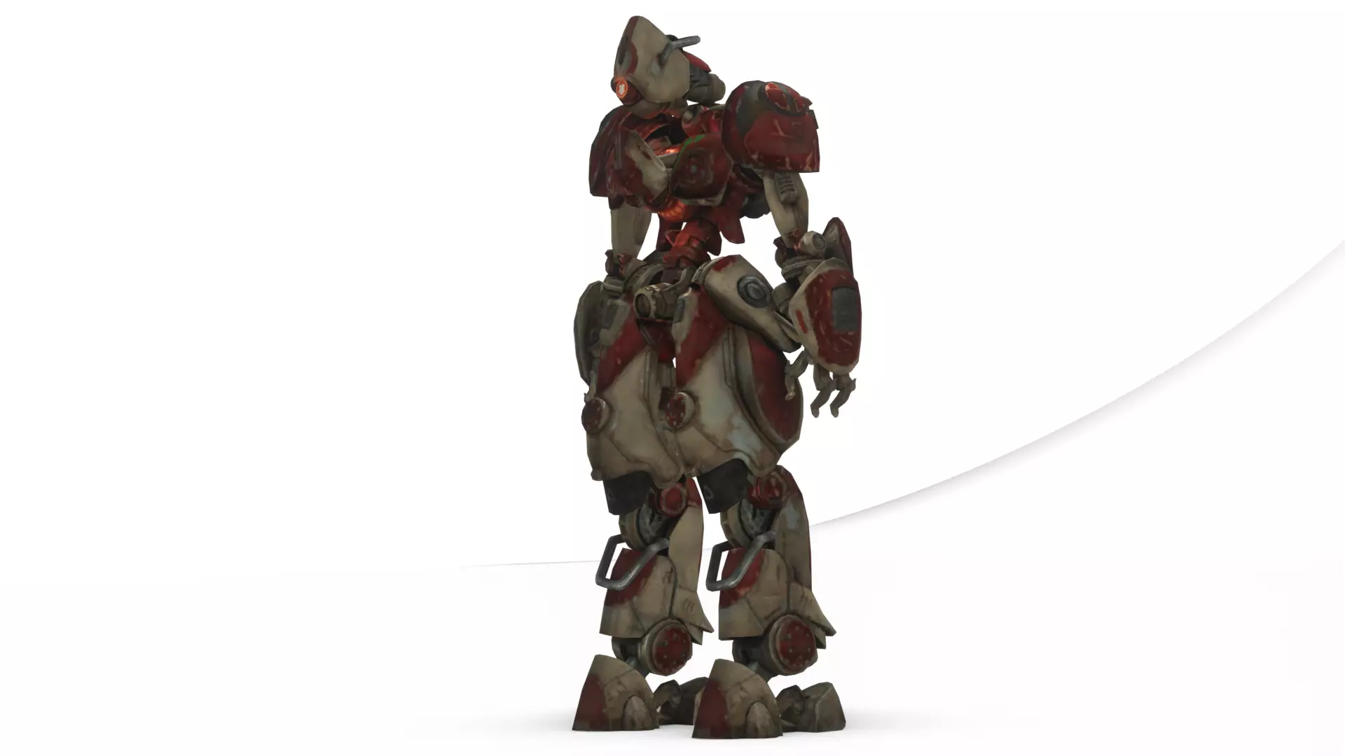 Robotic Soldier Delta  Tactical Recon Droid 3D Model Low-poly 3D model_6