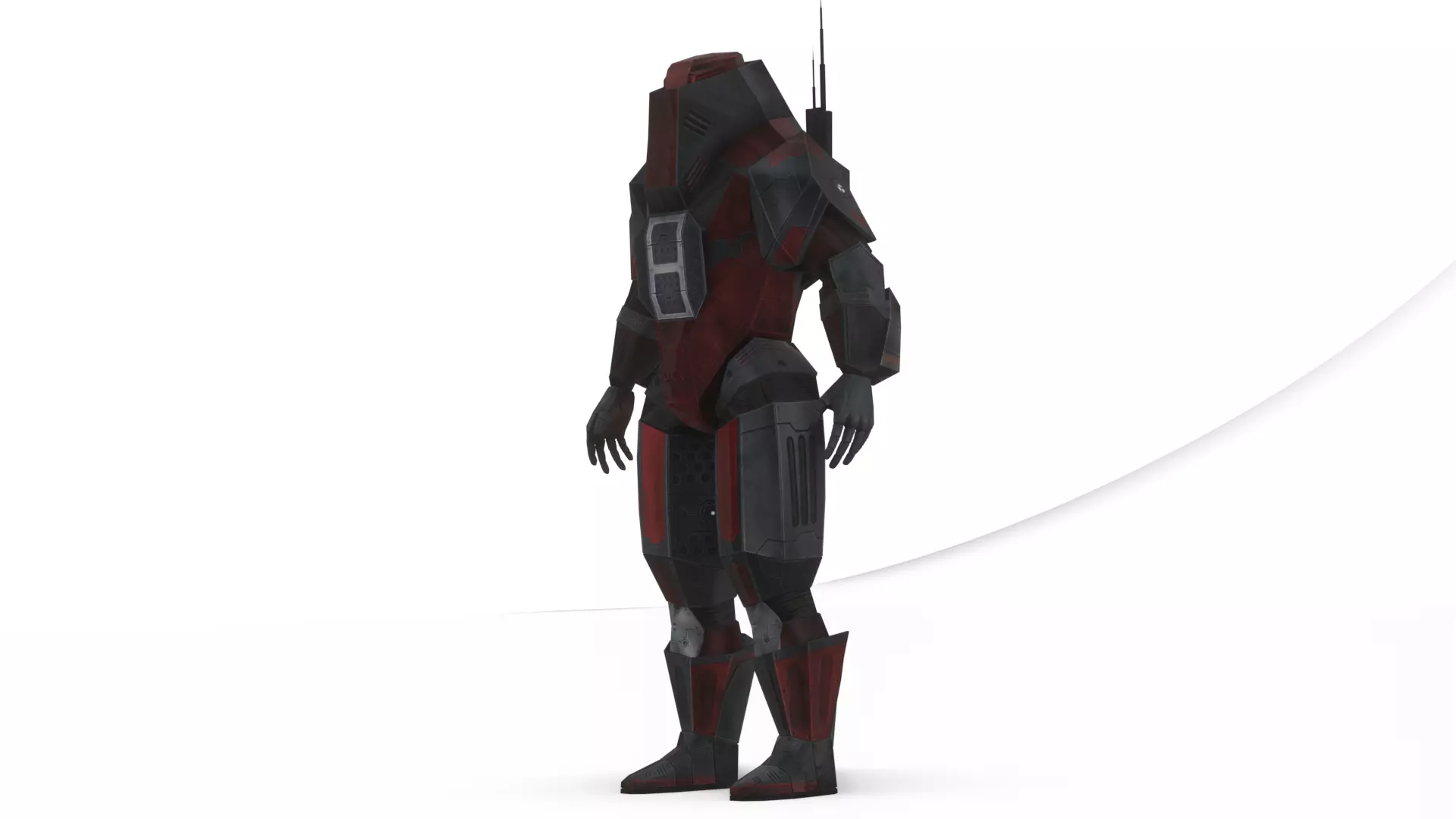 Robotic Soldier Gamma Heavy Combat Mech 3D Model Low-poly 3D model_5