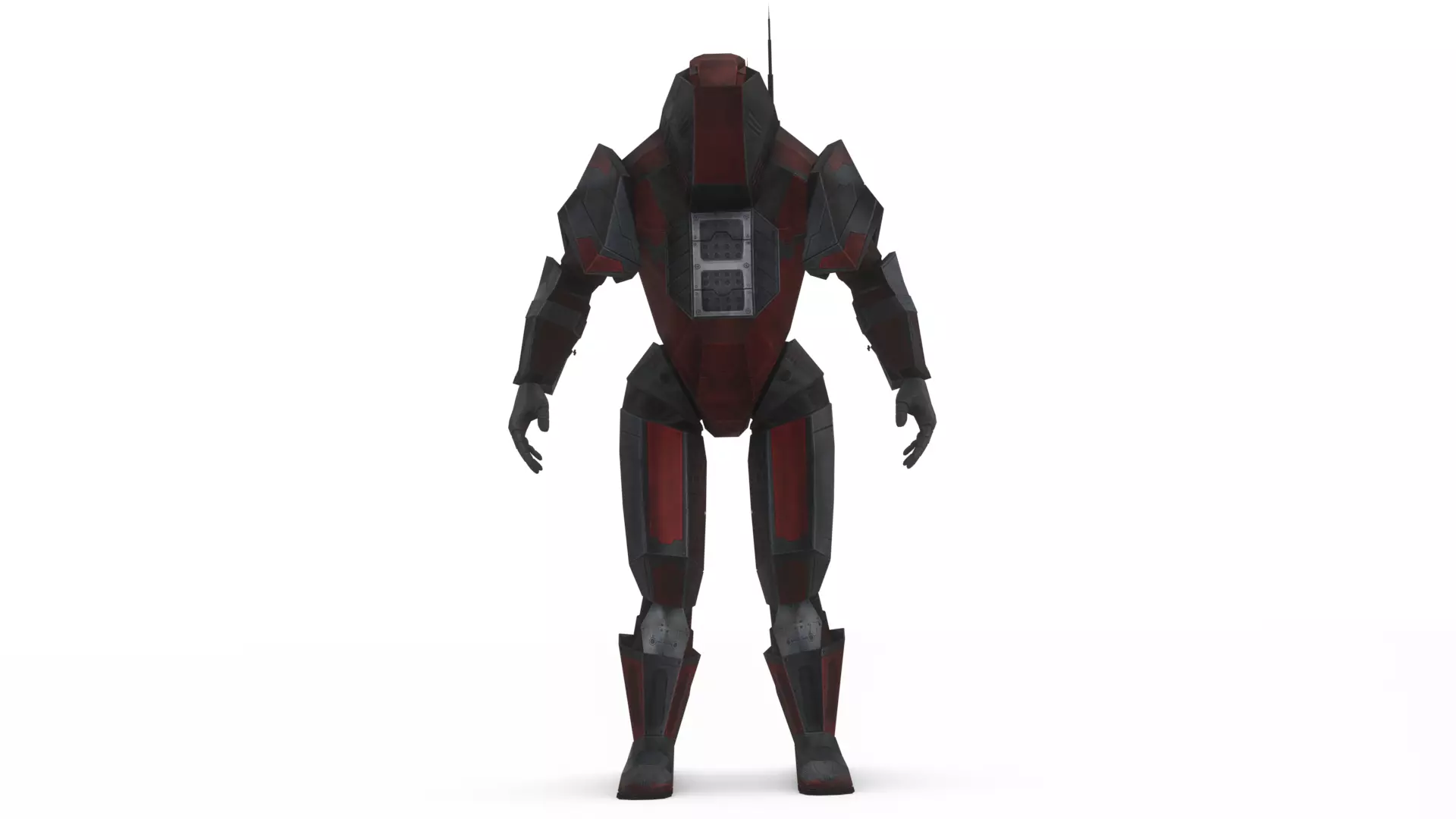Robotic Soldier Gamma Heavy Combat Mech 3D Model Low-poly 3D model_1