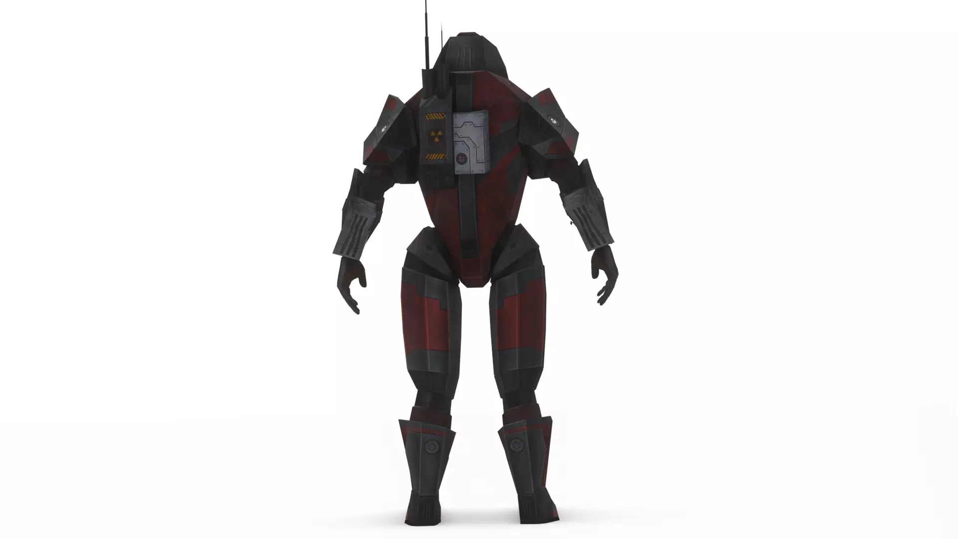 Robotic Soldier Gamma Heavy Combat Mech 3D Model Low-poly 3D model_7