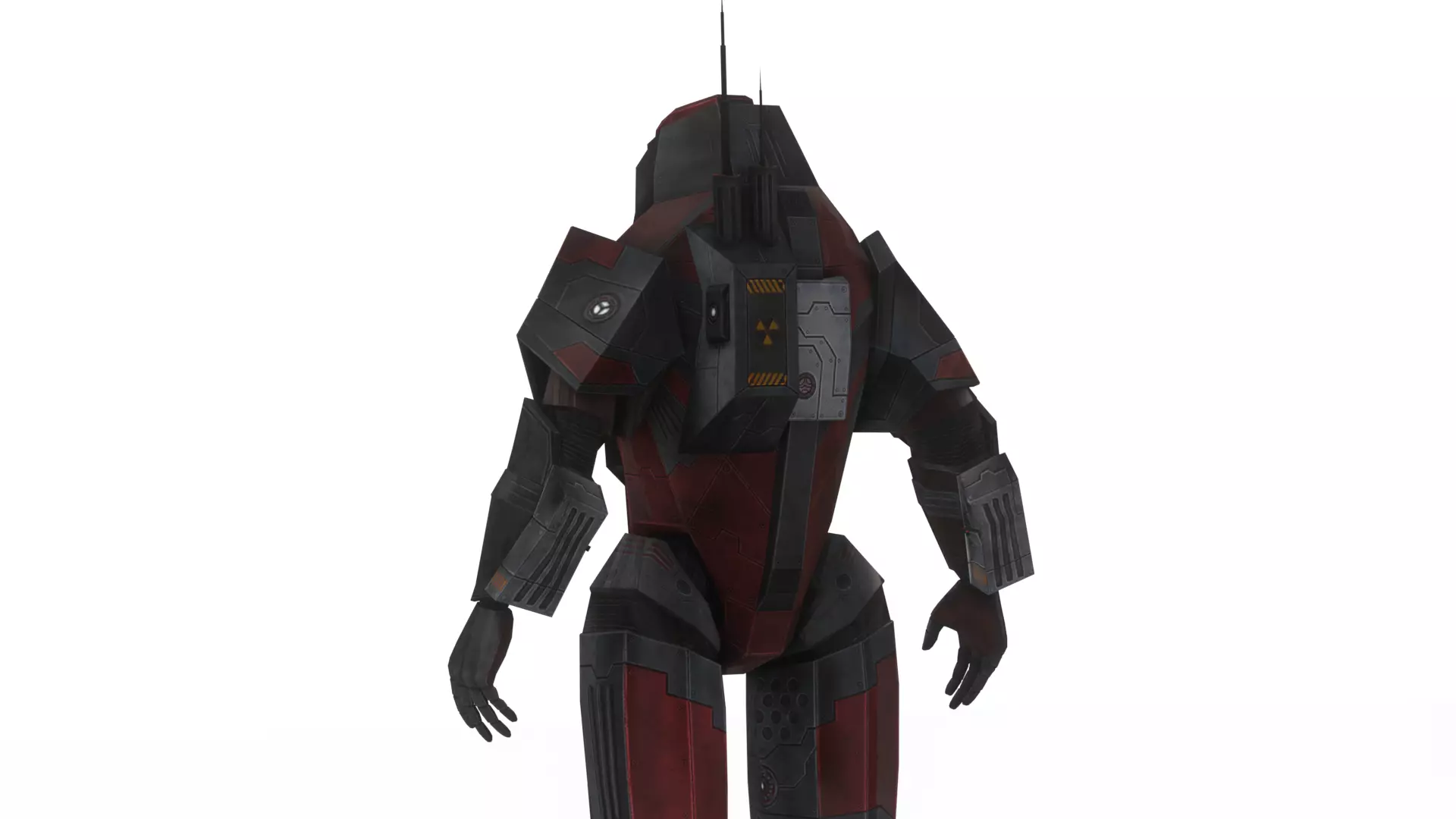 Robotic Soldier Gamma Heavy Combat Mech 3D Model Low-poly 3D model_11