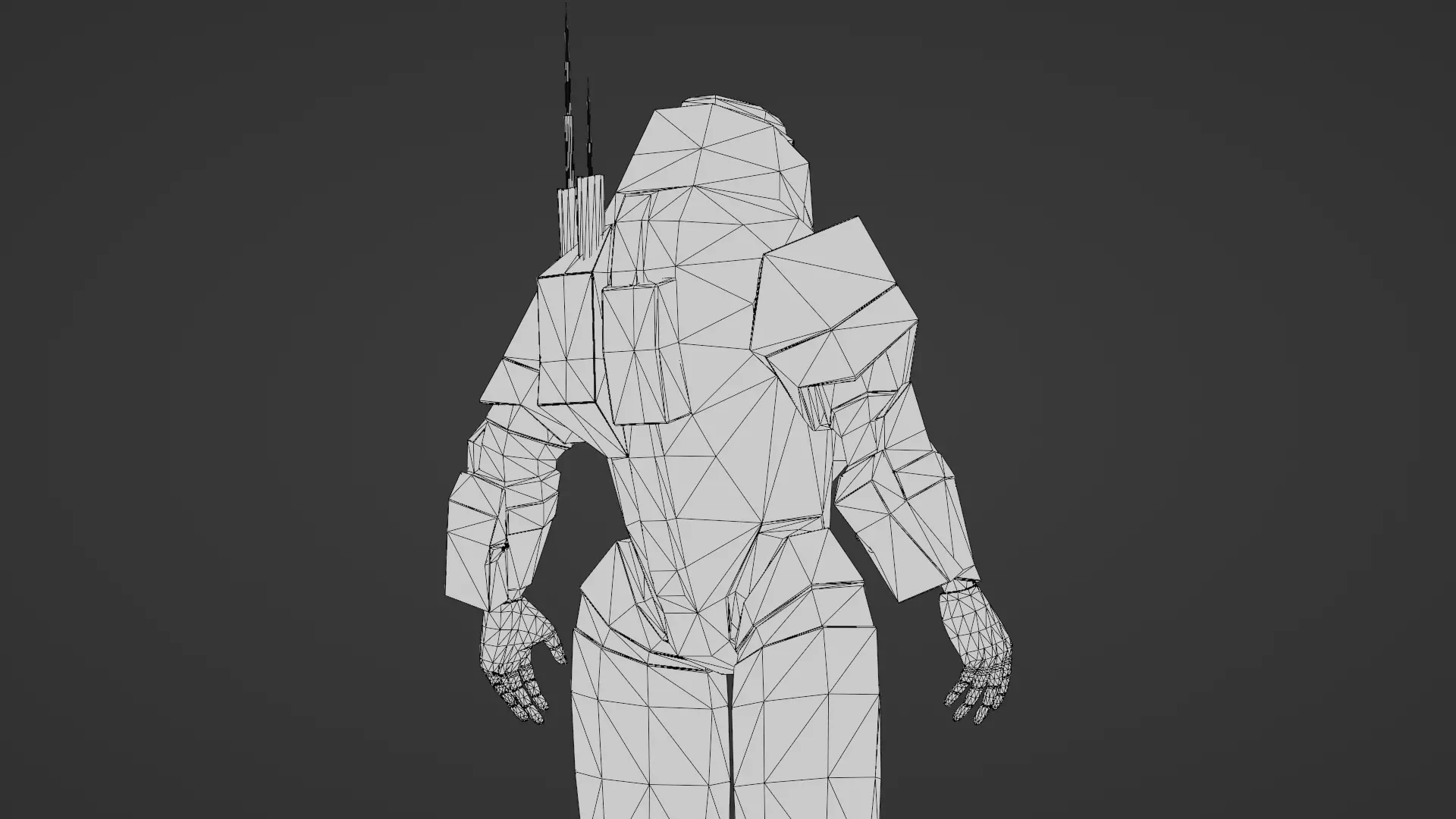 Robotic Soldier Gamma Heavy Combat Mech 3D Model Low-poly 3D model_27