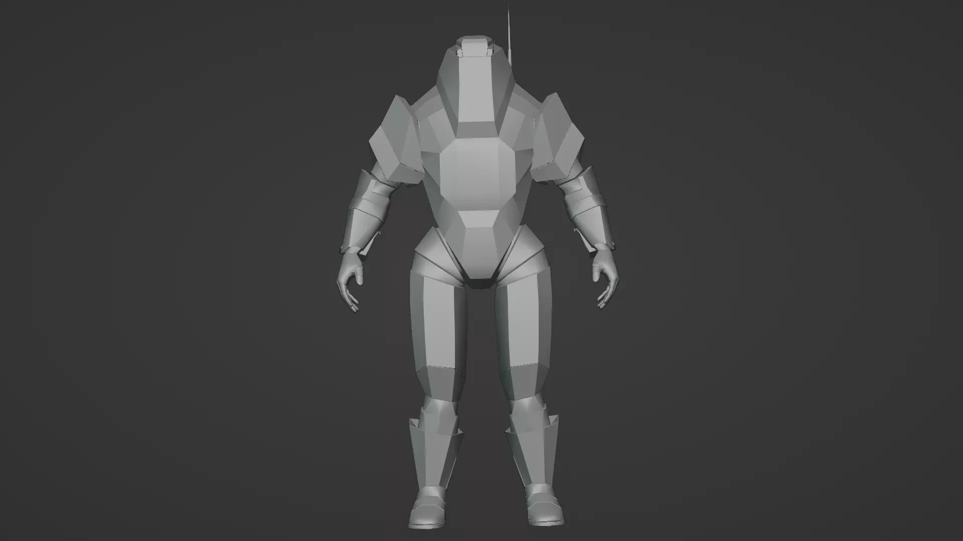 Robotic Soldier Gamma Heavy Combat Mech 3D Model Low-poly 3D model_16